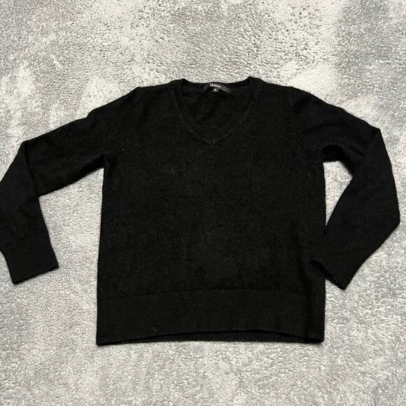 Quince Sweaters - QUINCE Cashmere Sweater Womens Medium Black Quiet Luxury Old Money Timeless